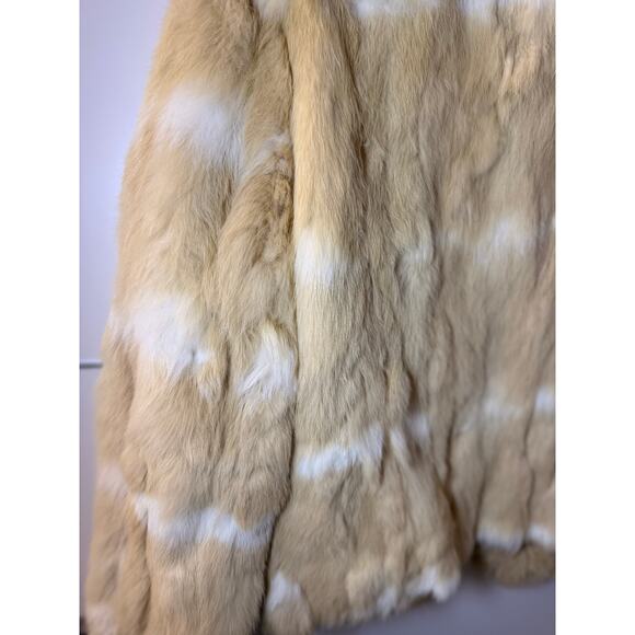 Nine West Rabbit fur jacket-Beige (SIZE M) - Picture 10 of 10